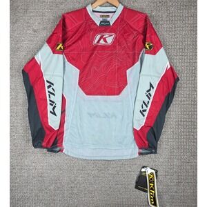 Klim Team Mojave Jersey Mens 2XL Red Gray Motocross Riding Gear New NWT Padded